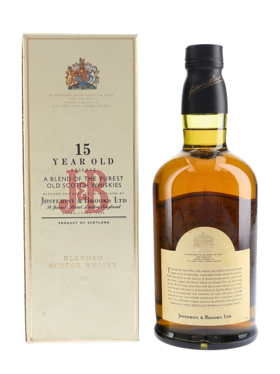ウイスキー Justerini & Brooks 15 Year Old J&B 15-year-old - Ratings and reviews - Whiskybase