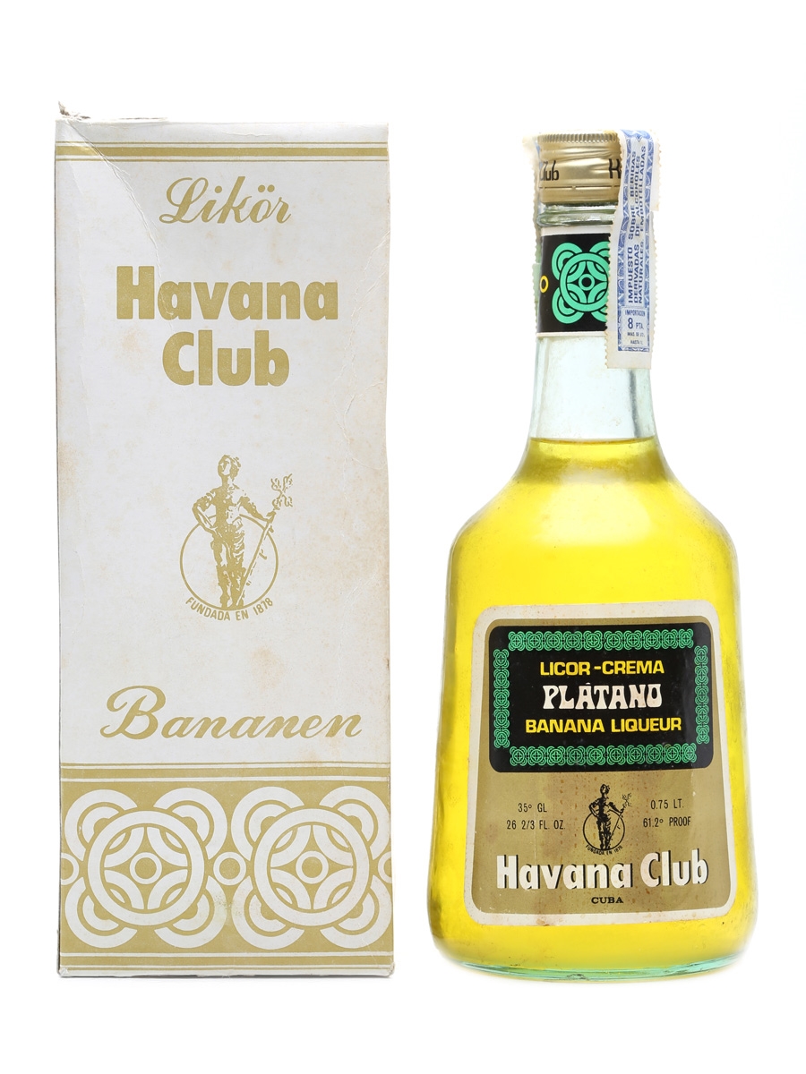 Havana Club Platano Banana Liqueur Lot 5287 Whisky.Auction Whisky & Fine Spirits Online