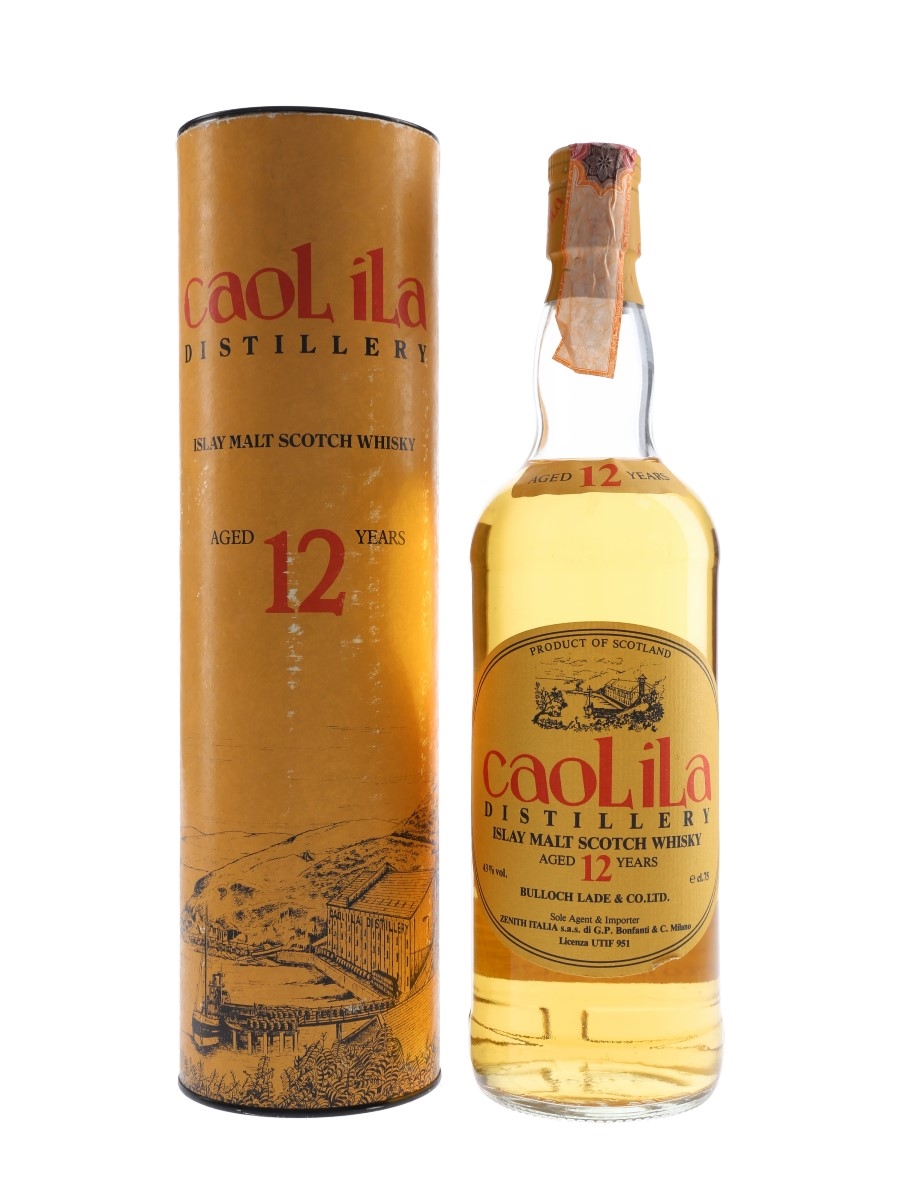 Caol Ila 12 Year Old Bottled 1980s - Zenith 75cl / 43%