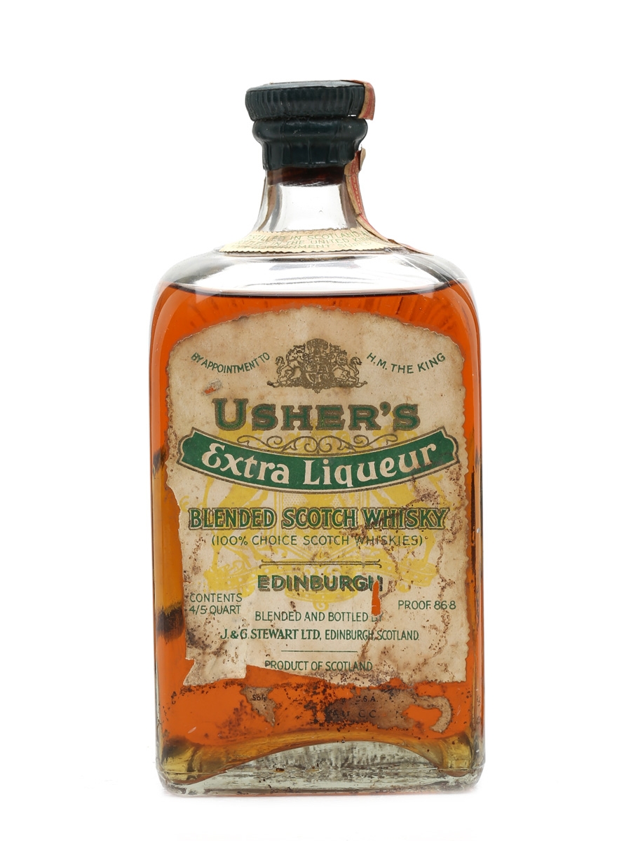 Usher's Extra Liqueur Bottled 1940s 75cl / 43.4%