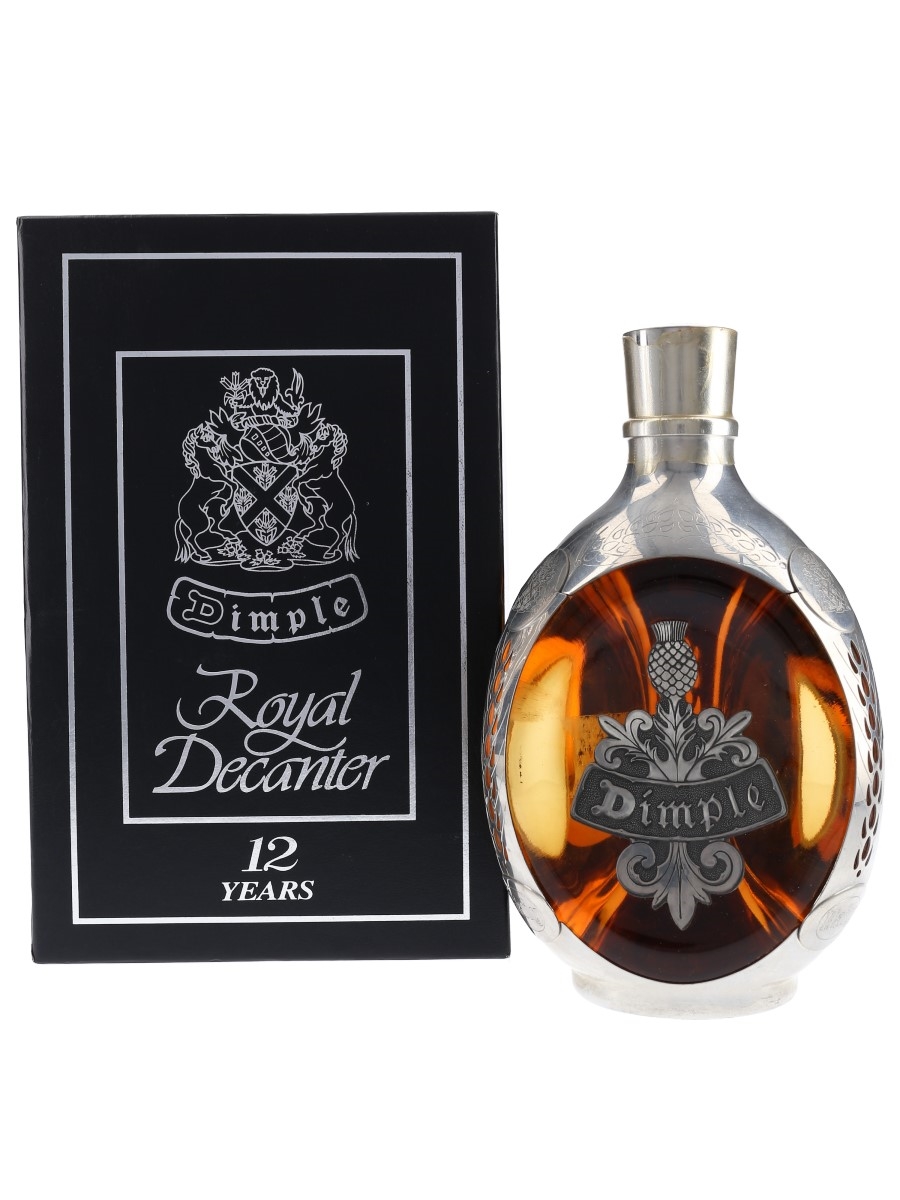 Haig's Dimple 12 Year Old Royal Decanter Bottled 1980s - Royal Holland Pewter 75cl / 40%