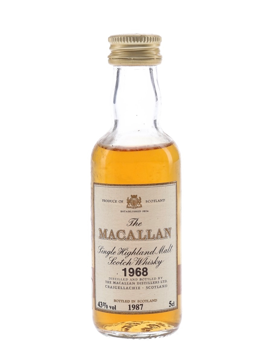 Macallan 1968 Bottled 1987 5cl / 43%