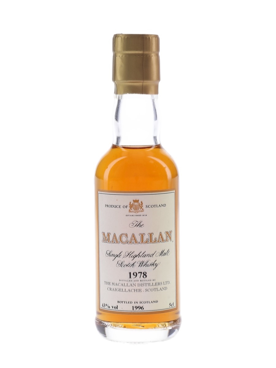 Macallan 1978 Bottled 1996 5cl / 43%