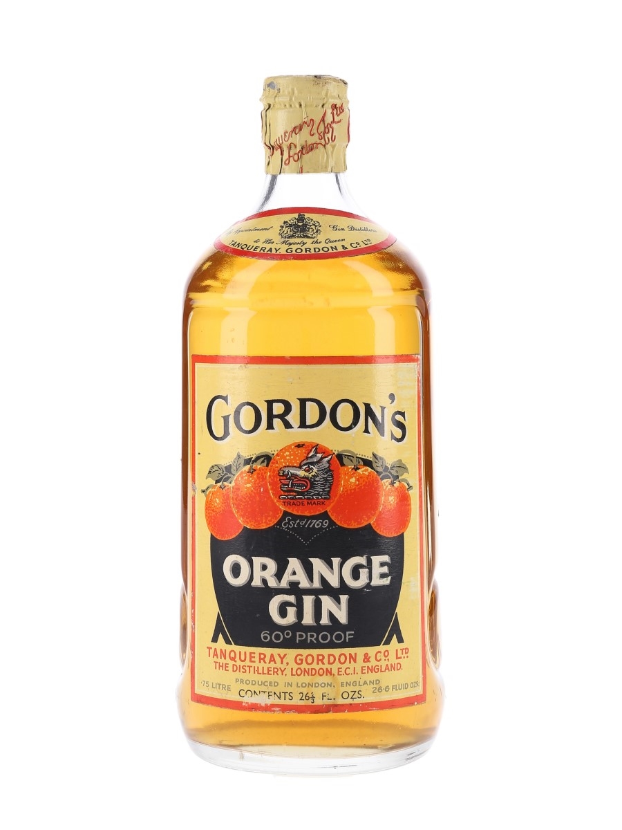 Gordon's Orange Gin Spring Cap Bottled 1950s-1960s 75cl / 34%