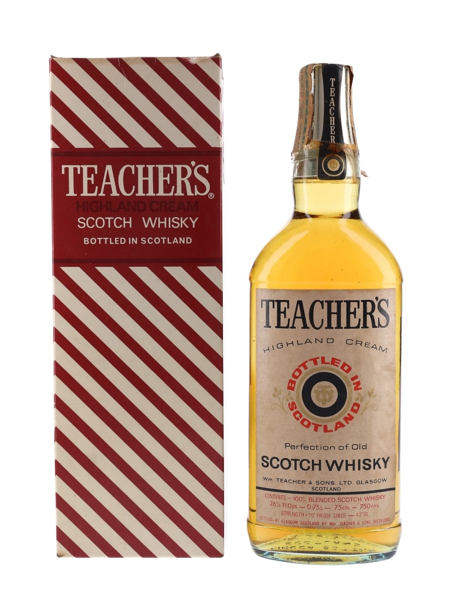 Teacher's Highland Cream Bottled 1960s-1970s 75cl / 43%
