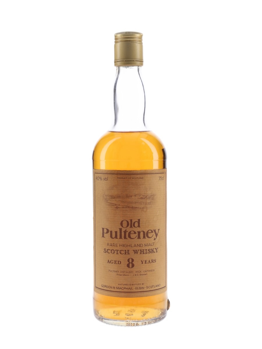 Old Pulteney 8 Year Old Bottled 1980s - Gordon & MacPhail 75cl / 40%