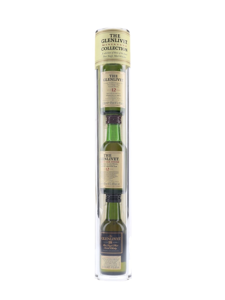 Glenlivet 12 & 18 Year Old Miniature Collection 3 x 5cl