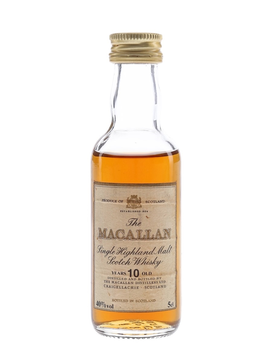 Macallan 10 Year Old Bottled 1980s-1990s 5cl / 40%