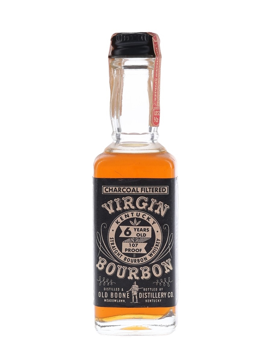 Virgin Bourbon 6 Year Old Bottled 1950s-1960s - Old Boone Distillery 4.7cl
