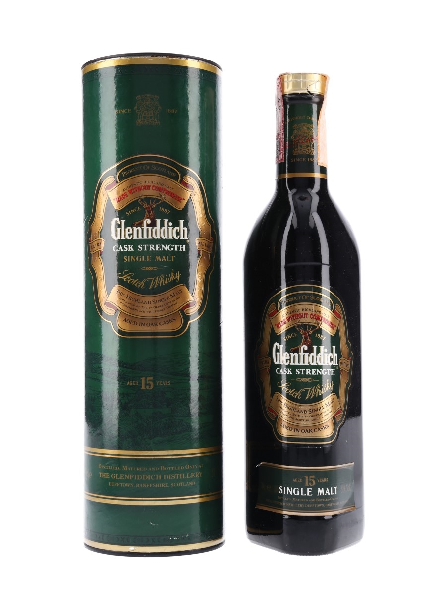 Glenfiddich 15 Year Old Cask Strength Bottled 1980s-1990s 70cl/ 51%