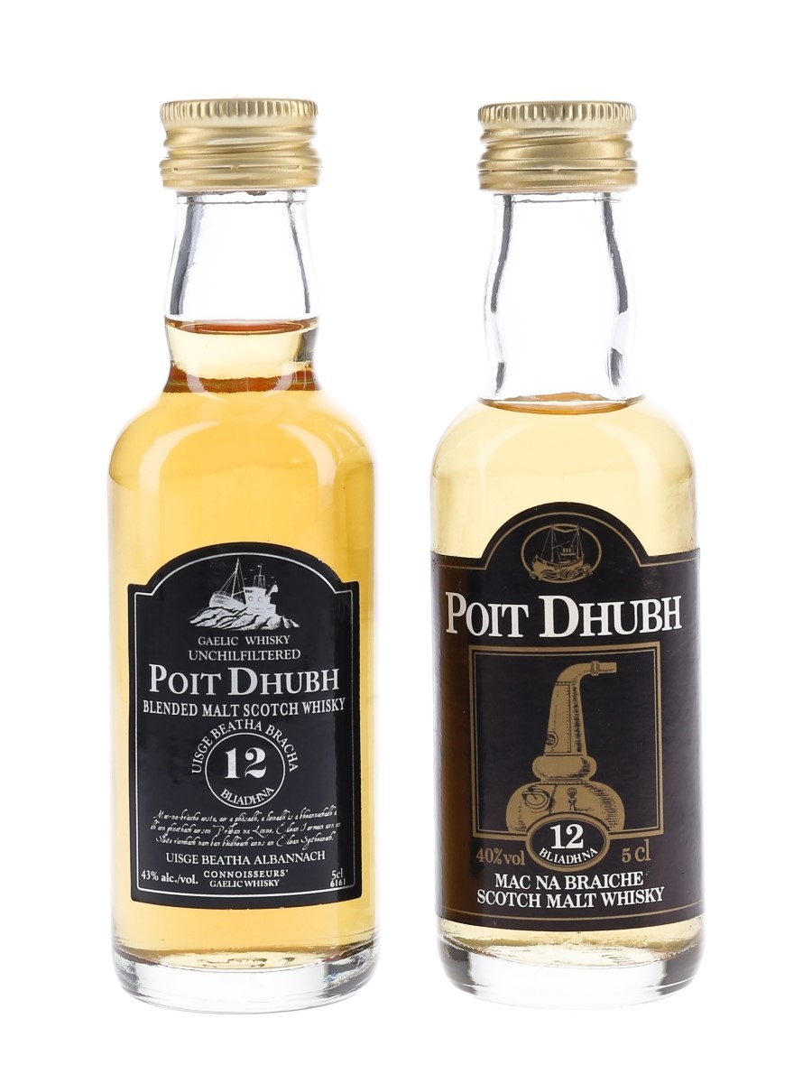 Poit Dhubh 12 Year Old  2 x 5cl