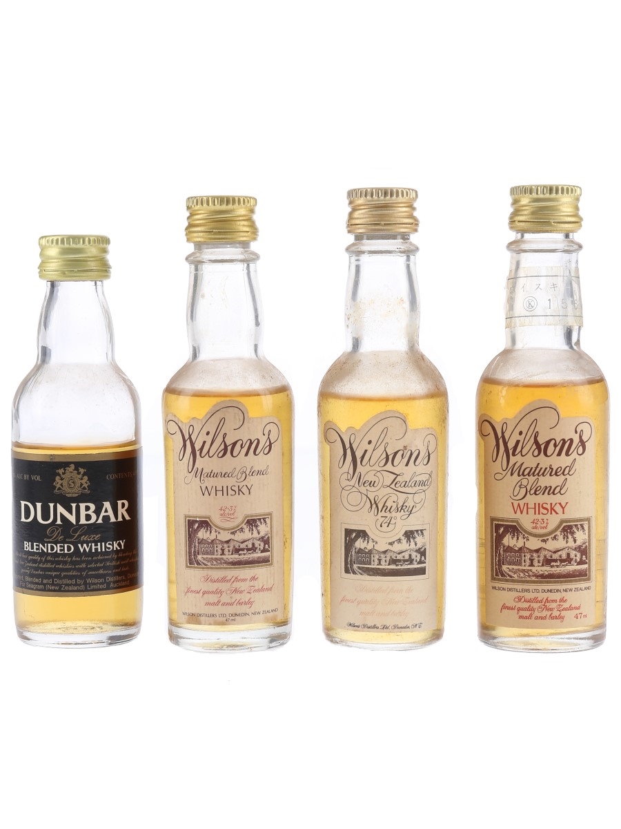 Dunbar & Wilsons New Zealand Whisky 4 x 4.7cl / 42.3%