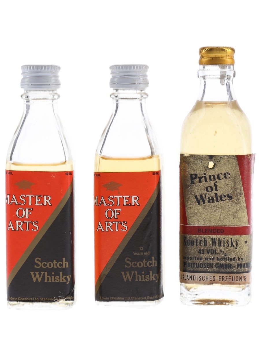 Master Of Arts & Prince Of Wales  3 x 5cl