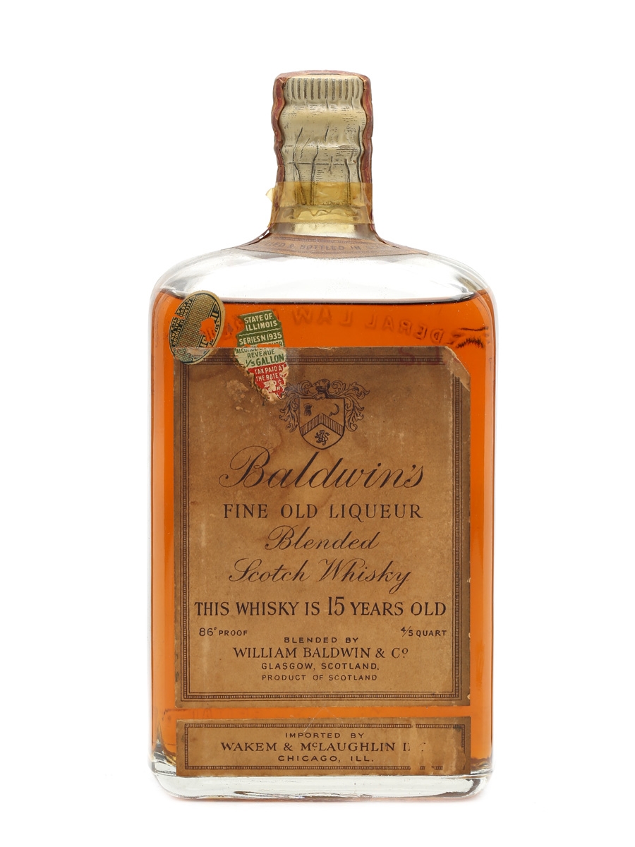 Baldwin's 15 Years Old - Lot 6819 - Buy/Sell Blended Whisky