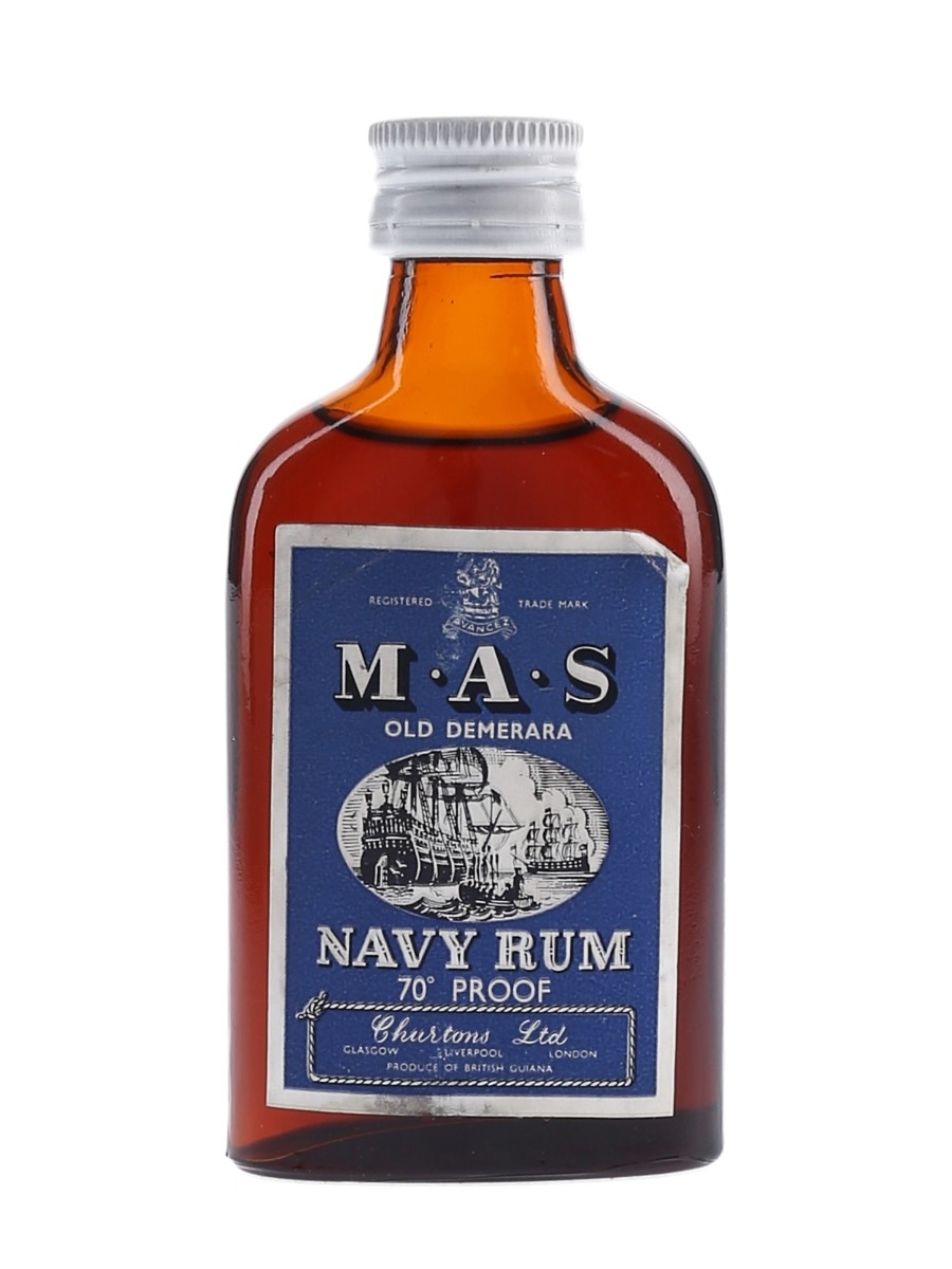 Churton's MAS Old Demerara Navy Rum Bottled 1960s 5cl / 40%