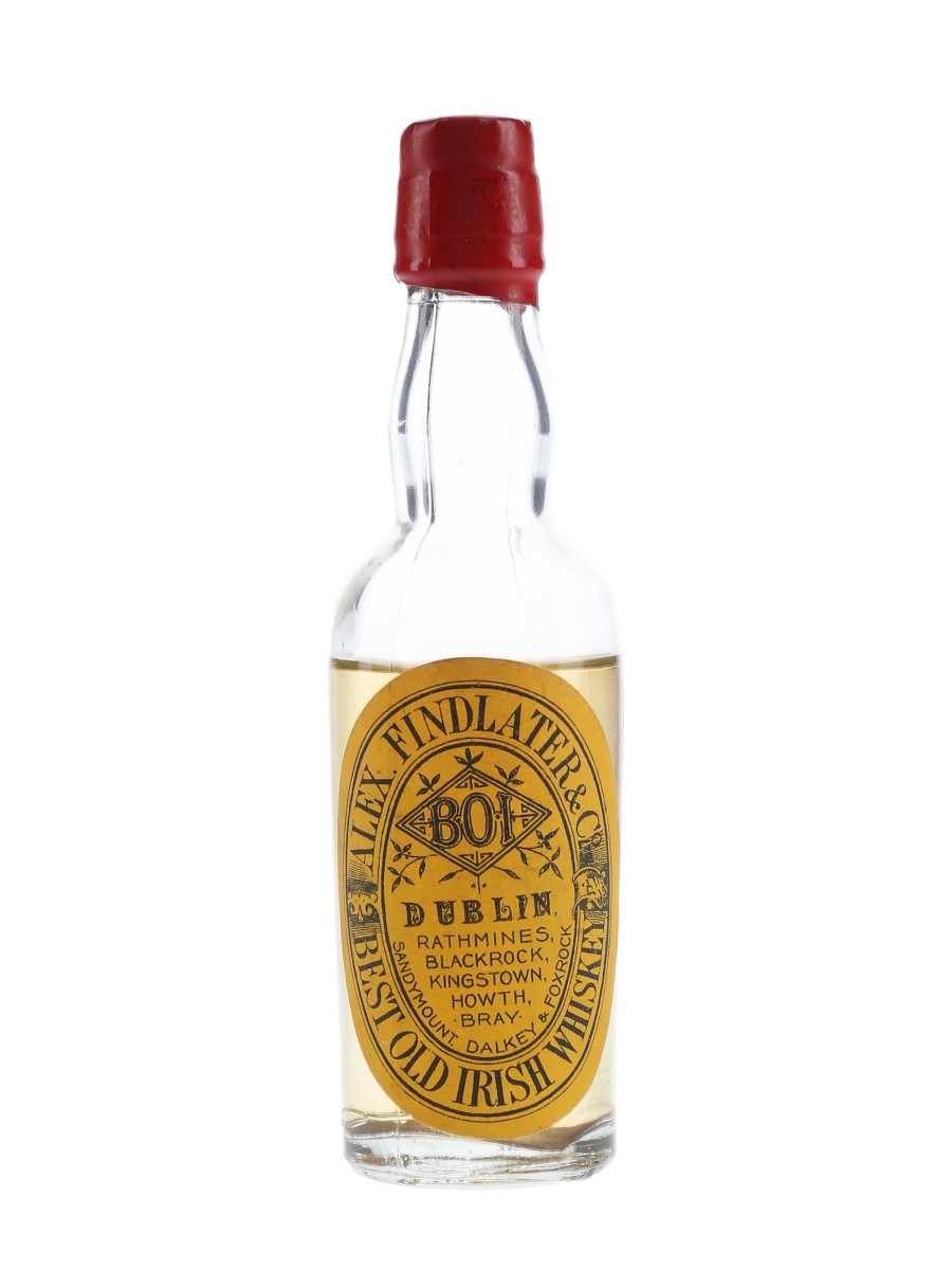 Alex Findlater & Co. Best Old Irish Whiskey Bottled 1950s 7cl