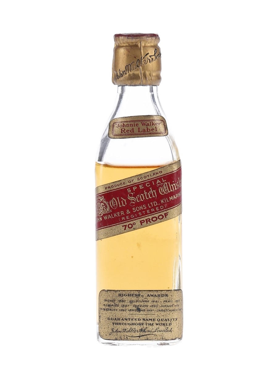 Johnnie Walker Red Label Bottled 1940s 5cl / 40%