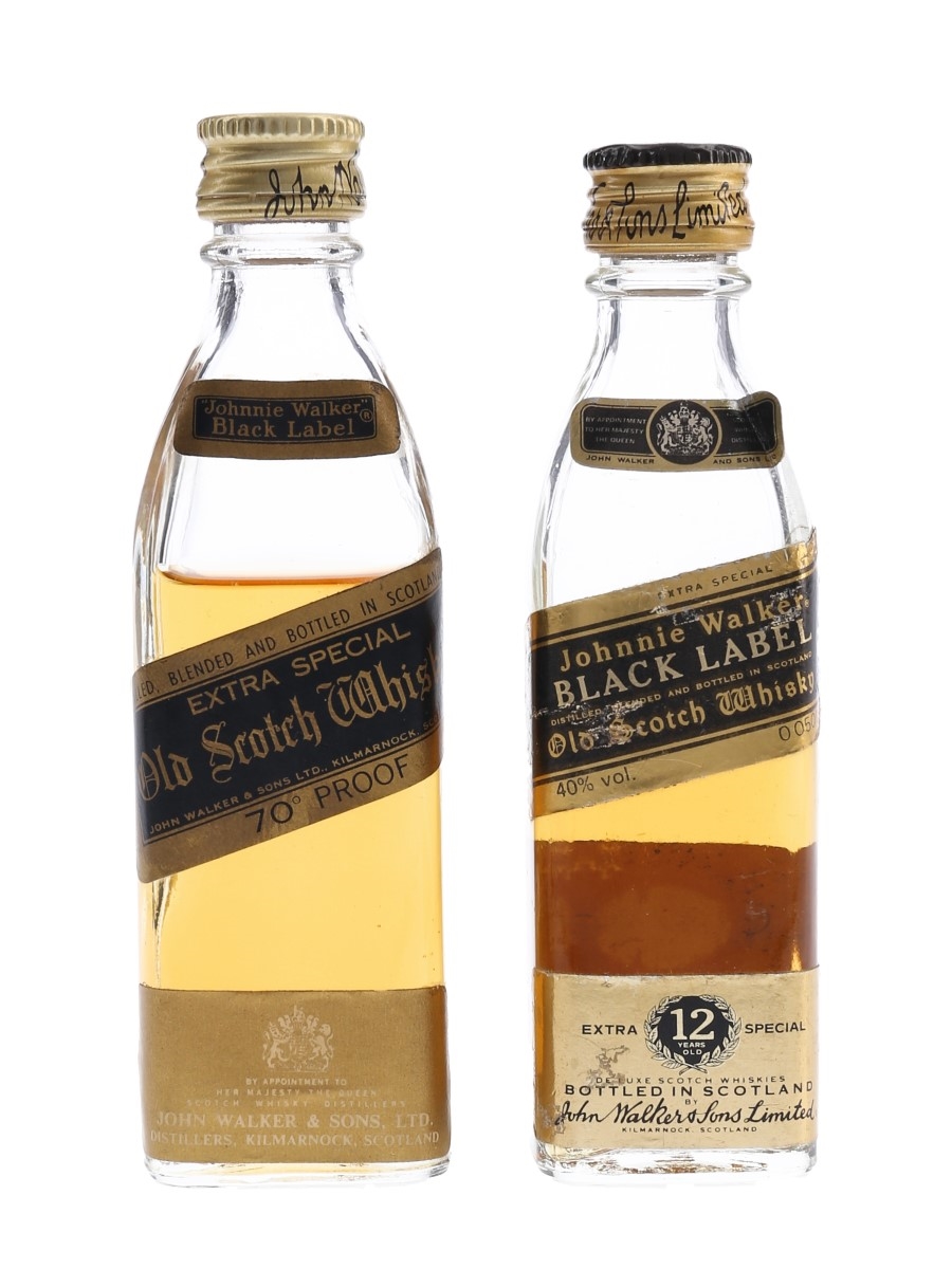Johnnie Walker Black Label Extra Special & 12 Year Old - Lot 62334