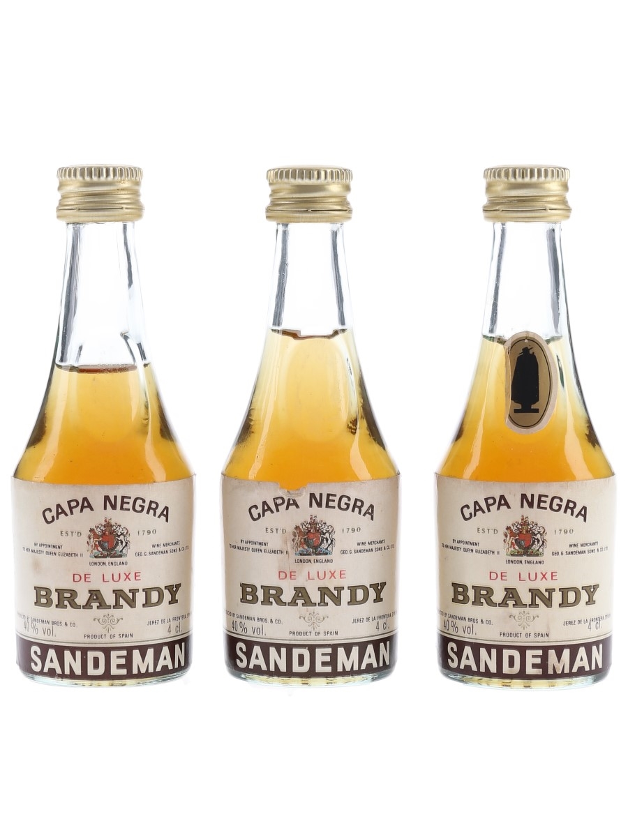 Sandeman Capa Negra De Luxe Brandy  3 x 4cl / 40%