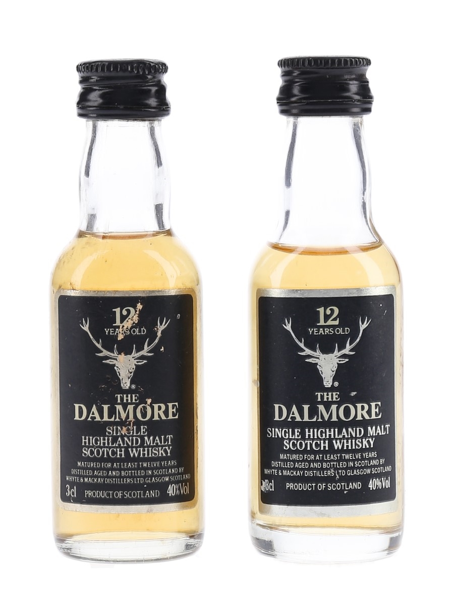 Dalmore 12 Year Old Bottled 1980s 2 x 3cl / 40%