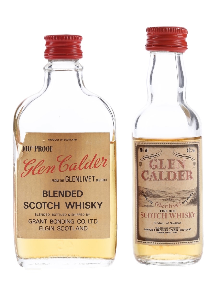 Glen Calder Bottled 1960s & 1970s 2 x 5cl