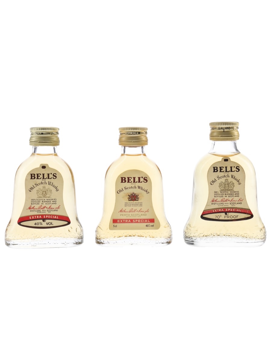Bell's Extra Special Bottled 1970s & 1980s 3 x 5cl / 40%