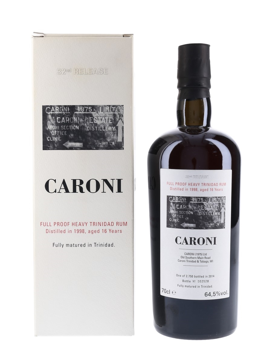 Caroni 1998 16 Year Old Full Proof Heavy Trinidad Rum Bottled 2014 - Velier 70cl / 64.5%