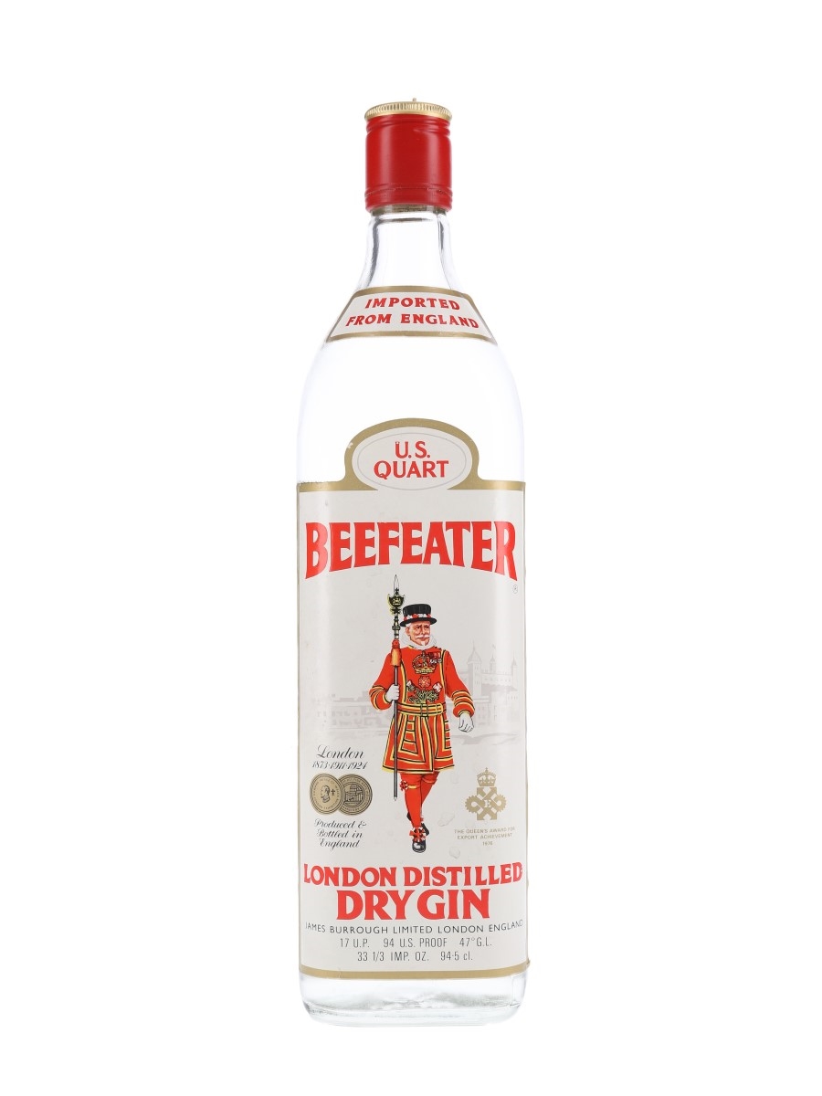 Beefeater Dry Gin Bottled 1970s 94.5cl / 47%