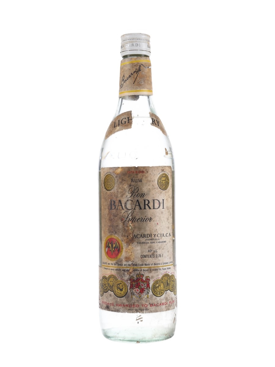 Bacardi Carta Blanca Bottled 1960s-1970s - Venezuela 75cl / 40%