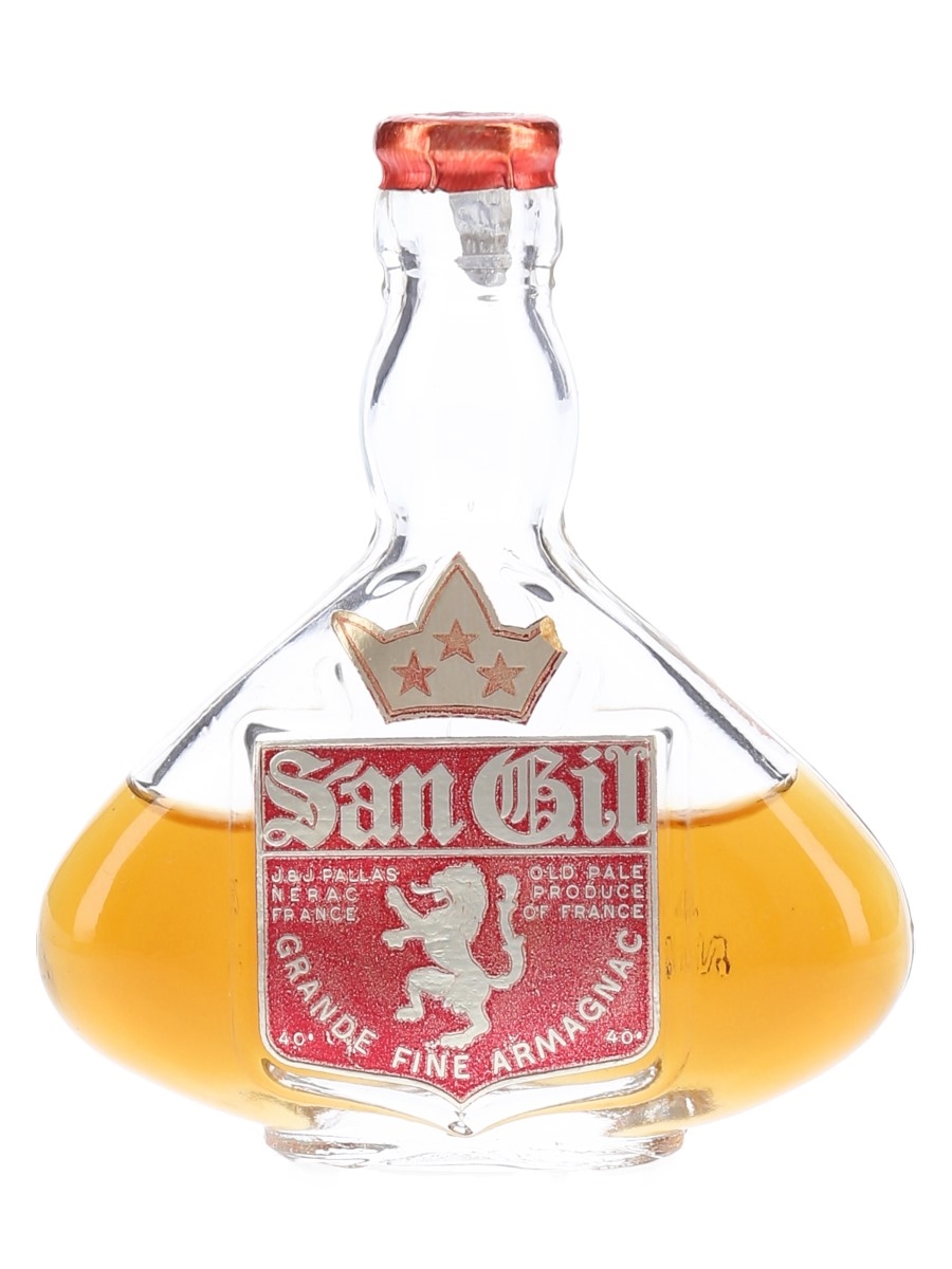 San Gil 3 Star Very Old Pale Armagnac Bottled 1960s 5cl / 40%