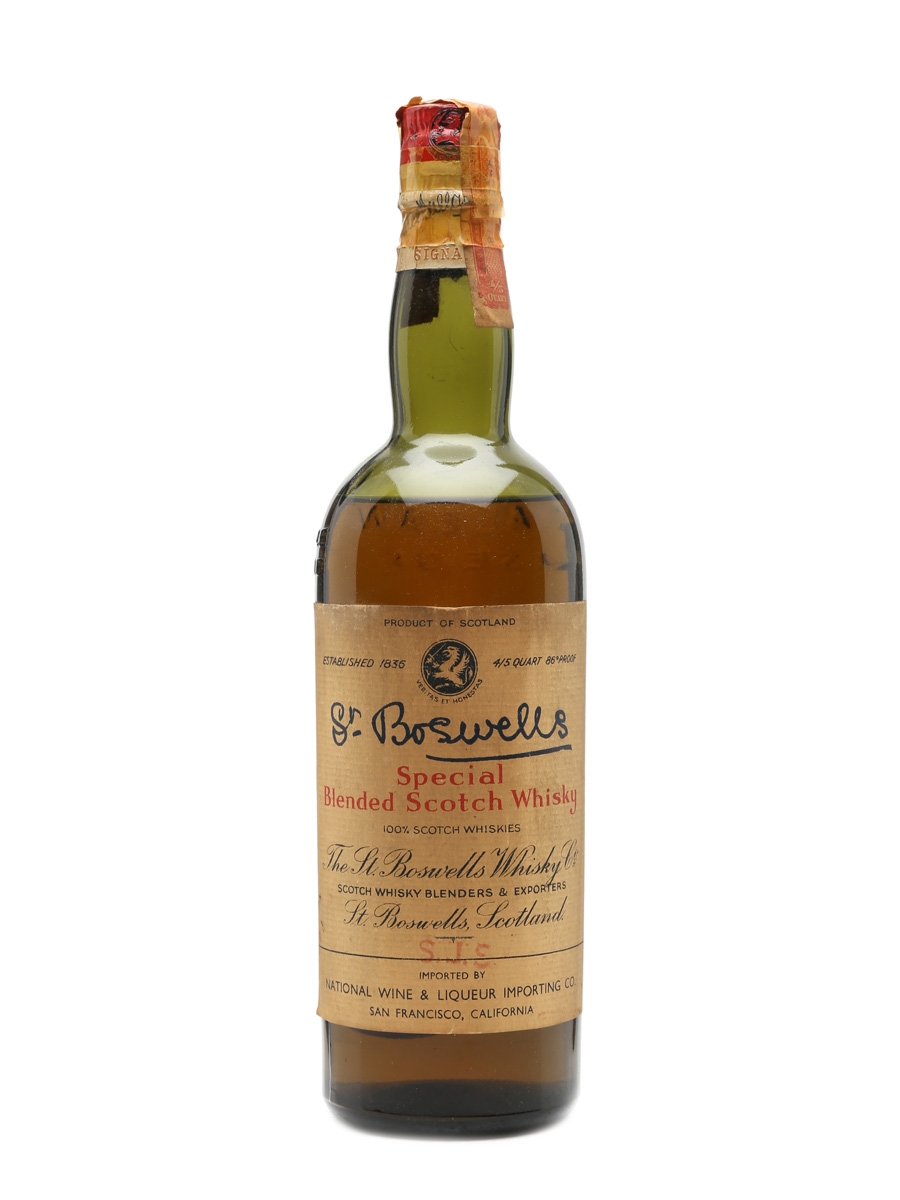 St Boswells Whisky Bottled 1940s 75cl