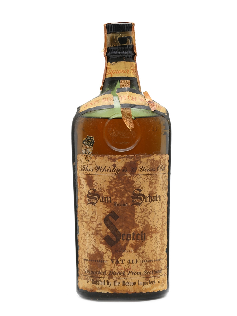 Sam Schatz Scotch Vat 411 33 Year Old - Bottled 1940s 75cl / 43.3%