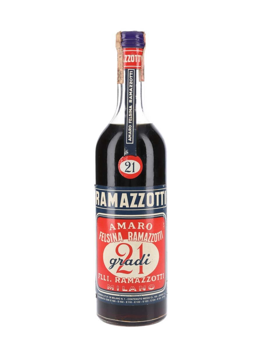 Ramazzotti Amaro 21 Gradi Bottled 1960s 100cl / 21%