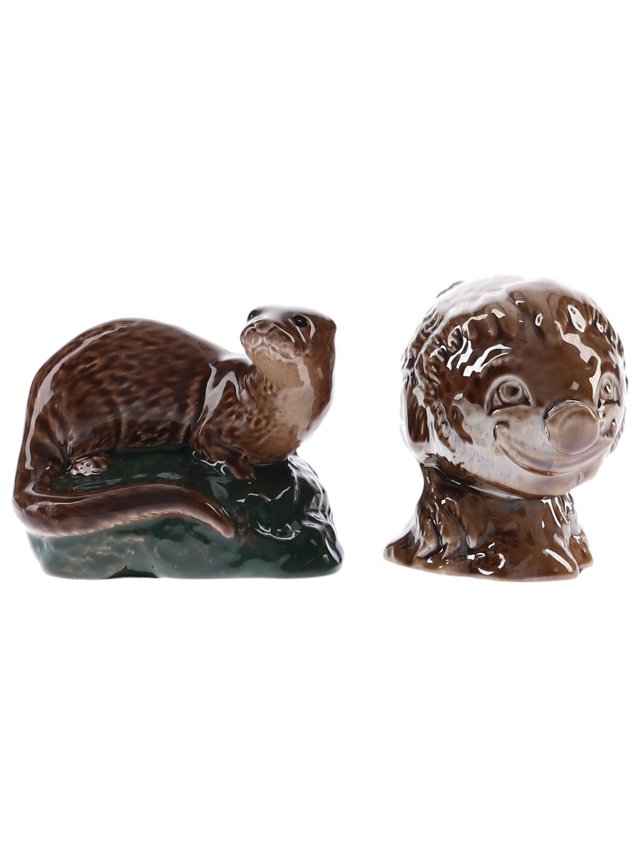 Whyte & Mackay Haggis & Otter Ceramic Miniatures  2 x 5cl / 40%