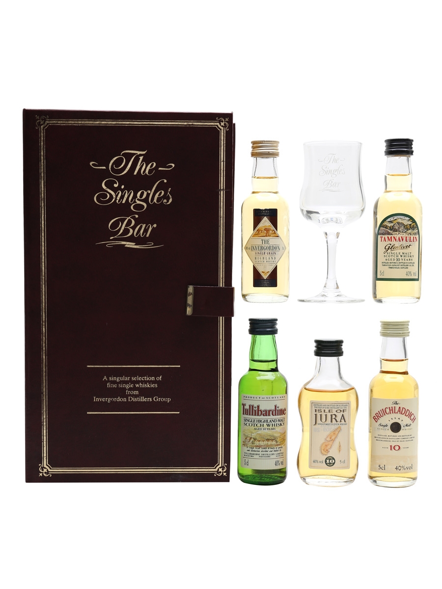 The Singles Bar Miniature Selection Invergordon Distillers 5 x 5cl / 40%