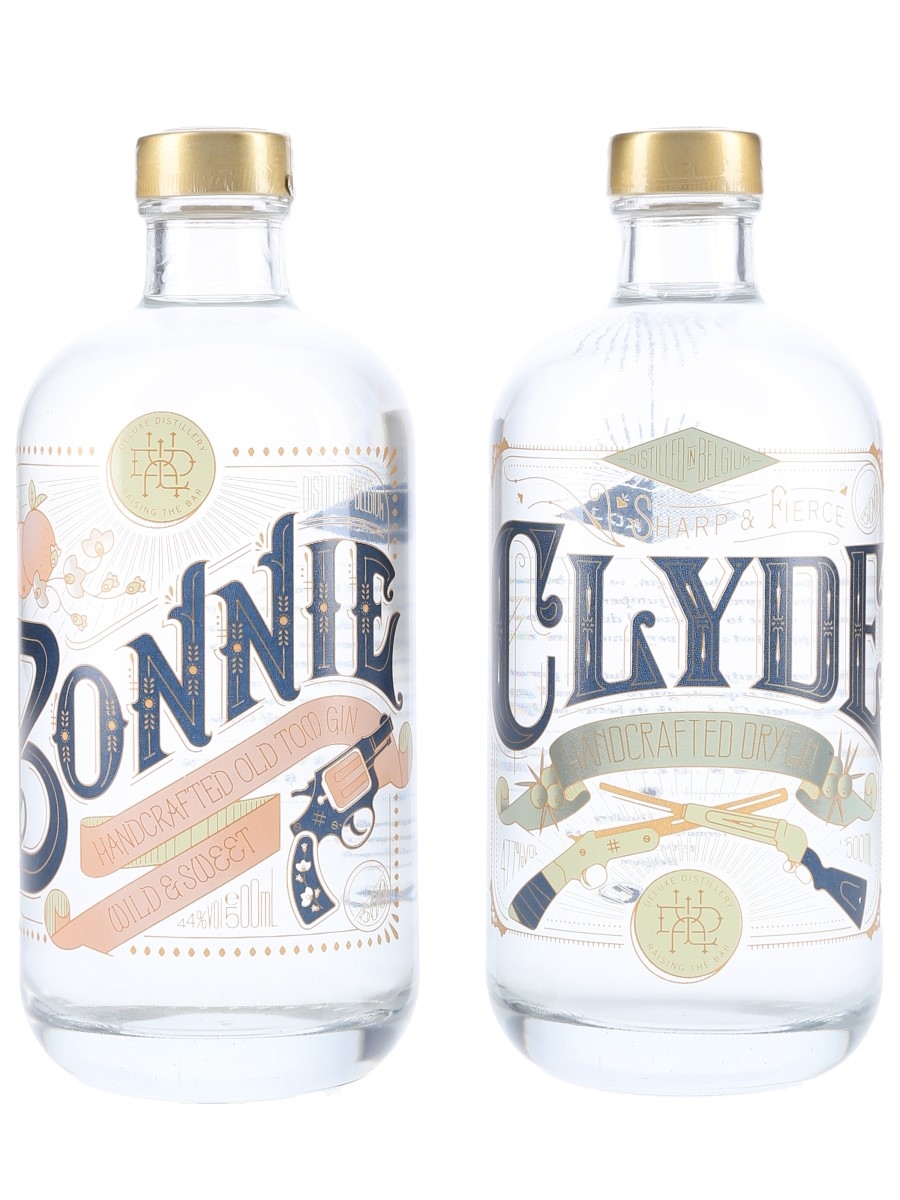 Bonnie & Clyde Gin Deluxe Distillery, Belgium 2 x 50cl