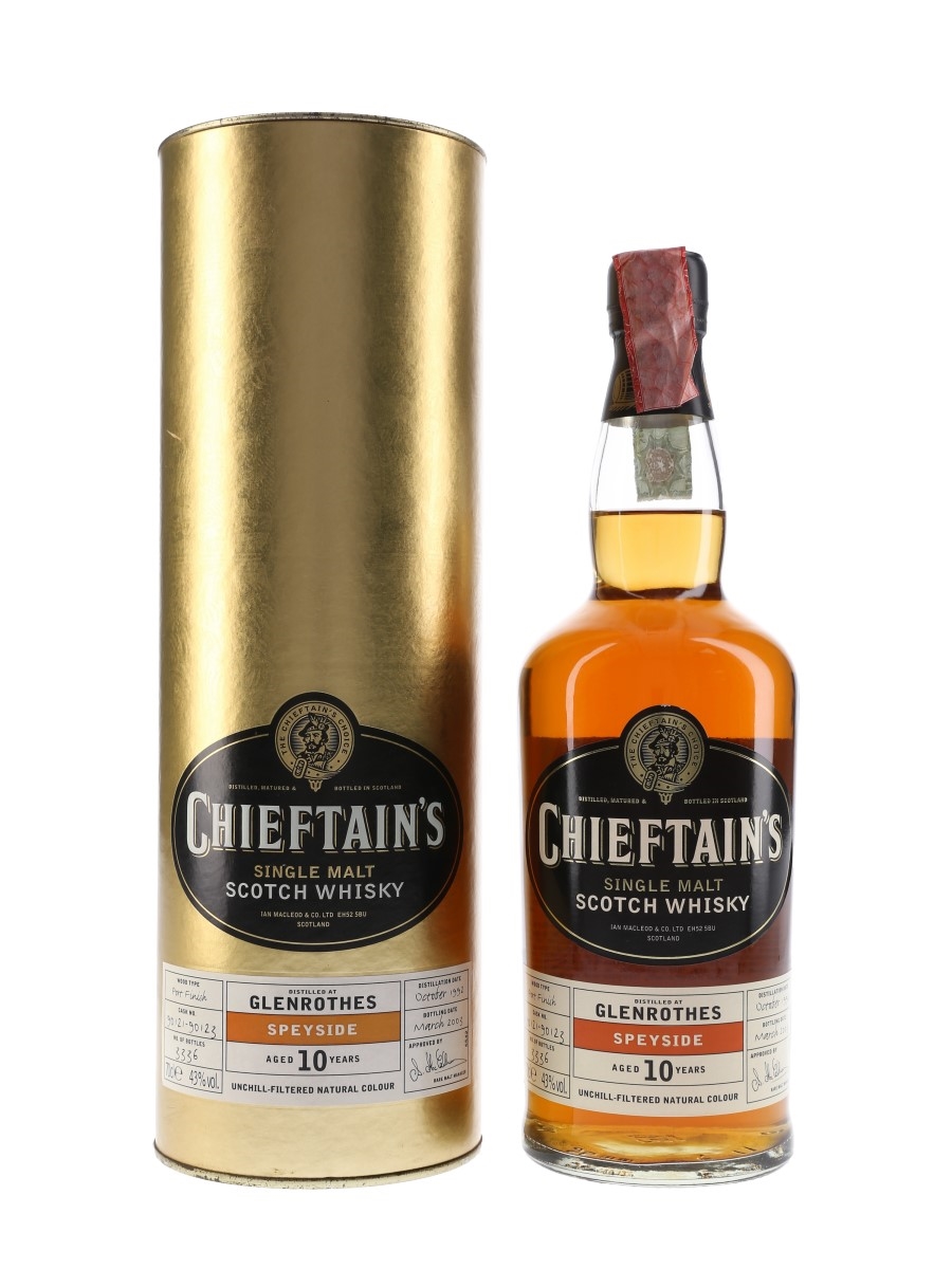 Glenrothes 1992 10 Year Old Bottled 2003 - Chieftain's 70cl / 43%