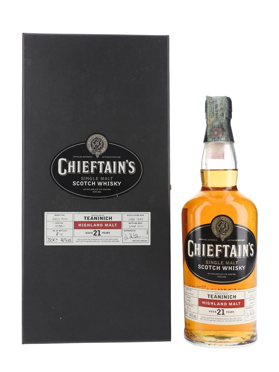Teaninich 1979 21 Year Old Bottled 2001 - Chieftain's Choice 70cl / 46%