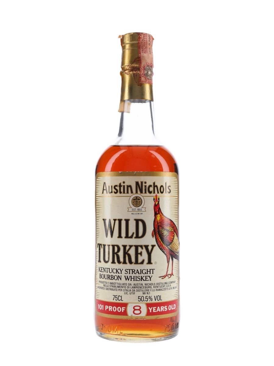Wild Turkey 8 Year Old 101 Proof Bottled 1980s - Ramazzotti 75cl / 50.5%