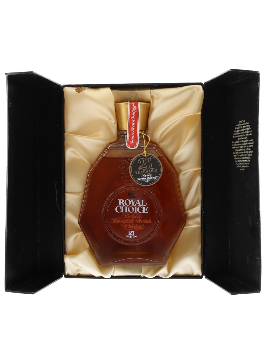 N113-S3-5064 LONG JOHN ROYAL CHOICE 21年 Spode 陶器ボトル スコッチ