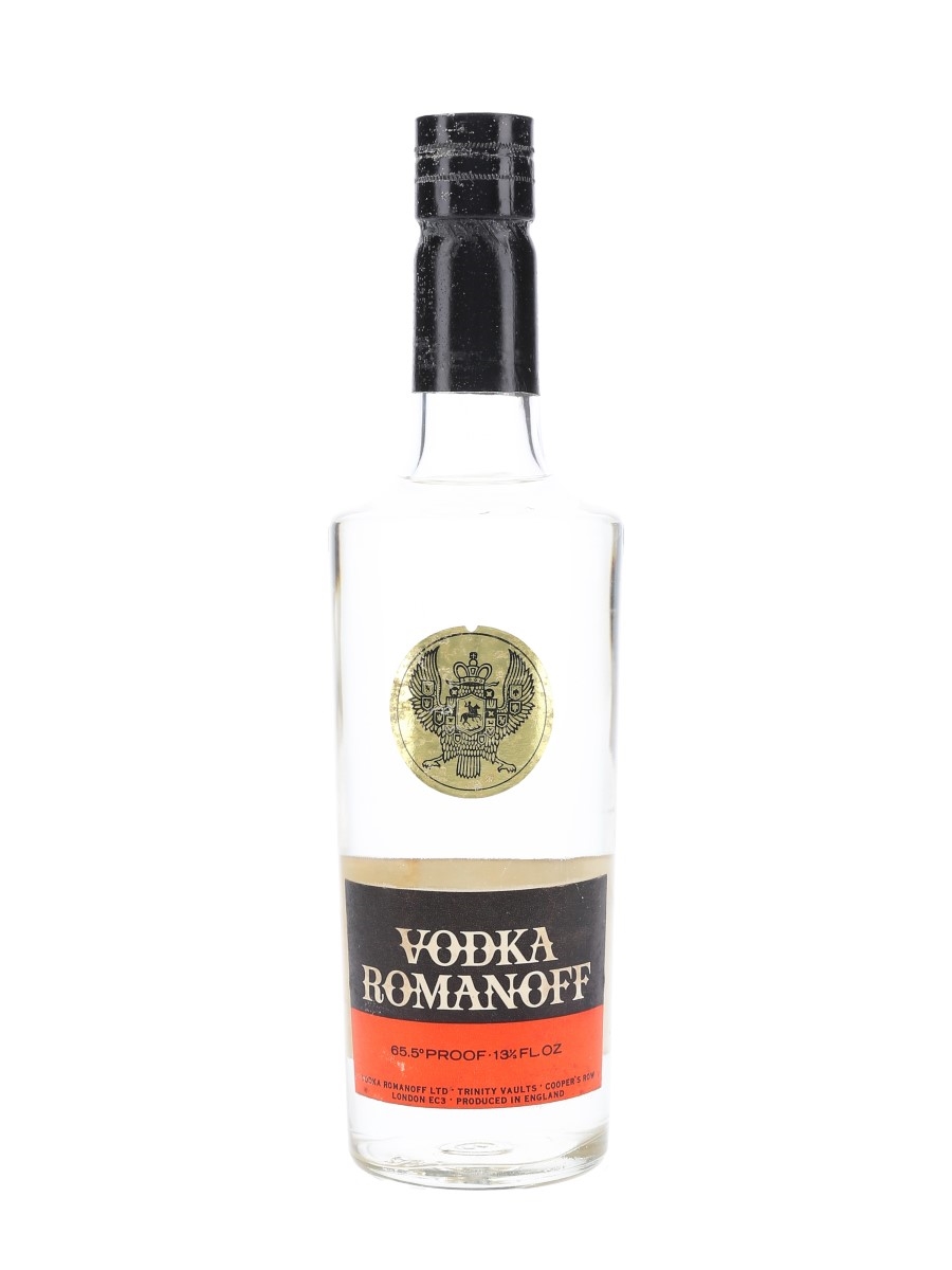 Romanoff Vodka Bottled 1960s-1970s 37.8cl / 37.4%