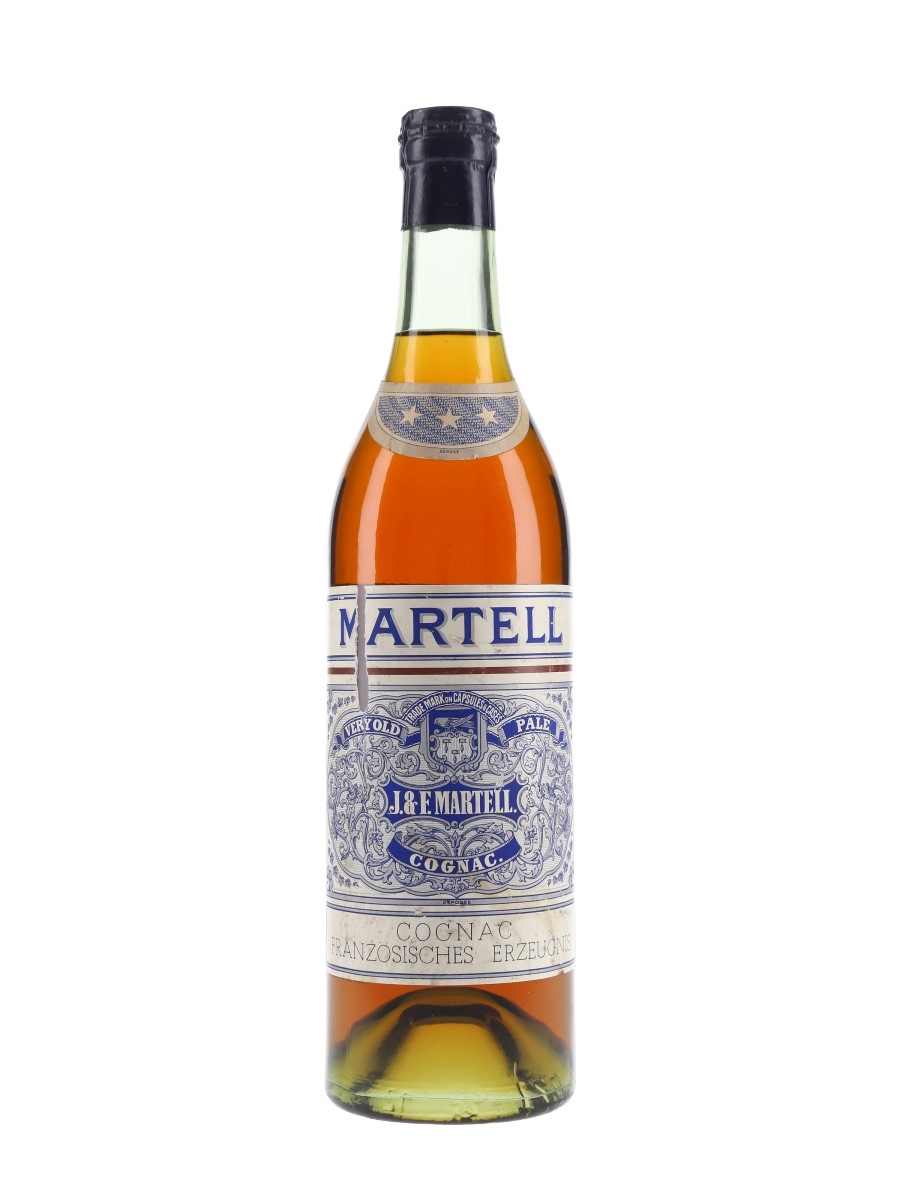 Martell 3 Star VOP Spring Cap Bottled 1940s-1950s - G. Klaebisch & Co. 70cl