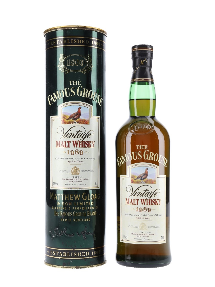 Famous Grouse Vintage 1989 - Lot 63408 - Buy/Sell Blended