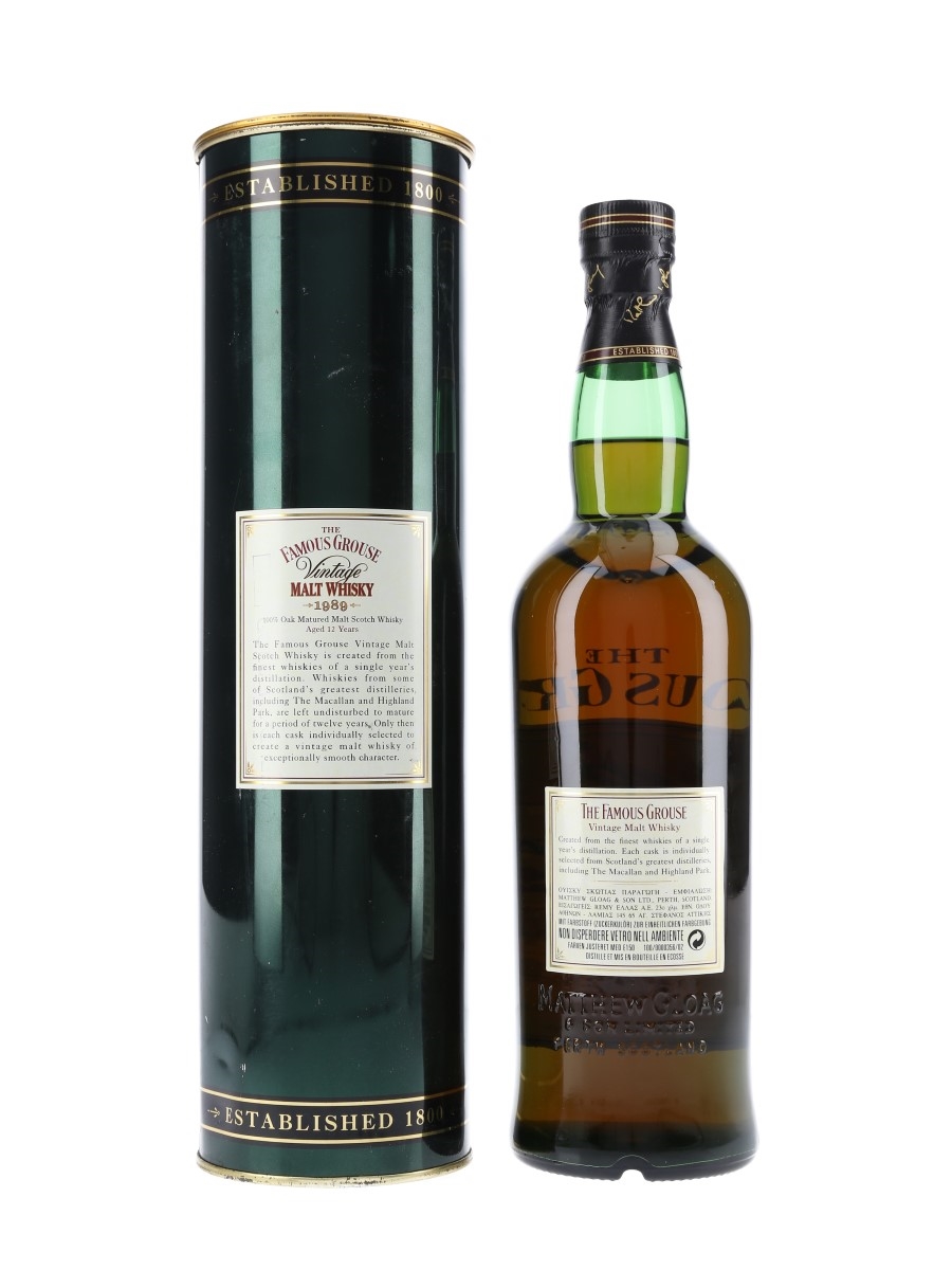 Famous Grouse Vintage 1989 - Lot 63408 - Buy/Sell Blended