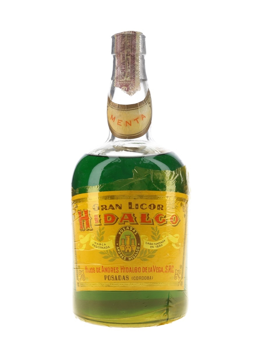 Hidalgo Menta Gran Licor Bottled 1960s 80cl