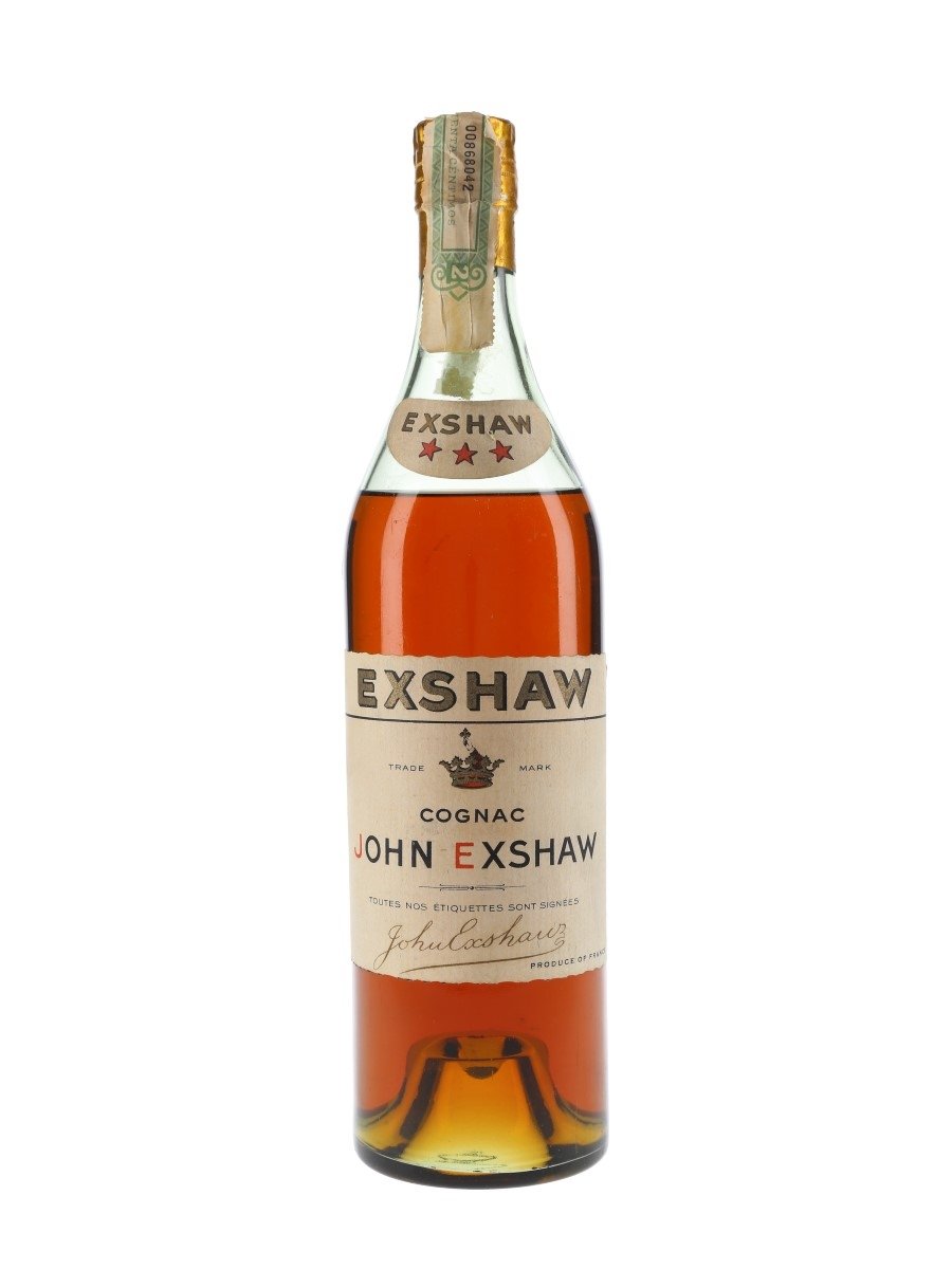 John Exshaw 3 Star Bottled 1960s 70cl