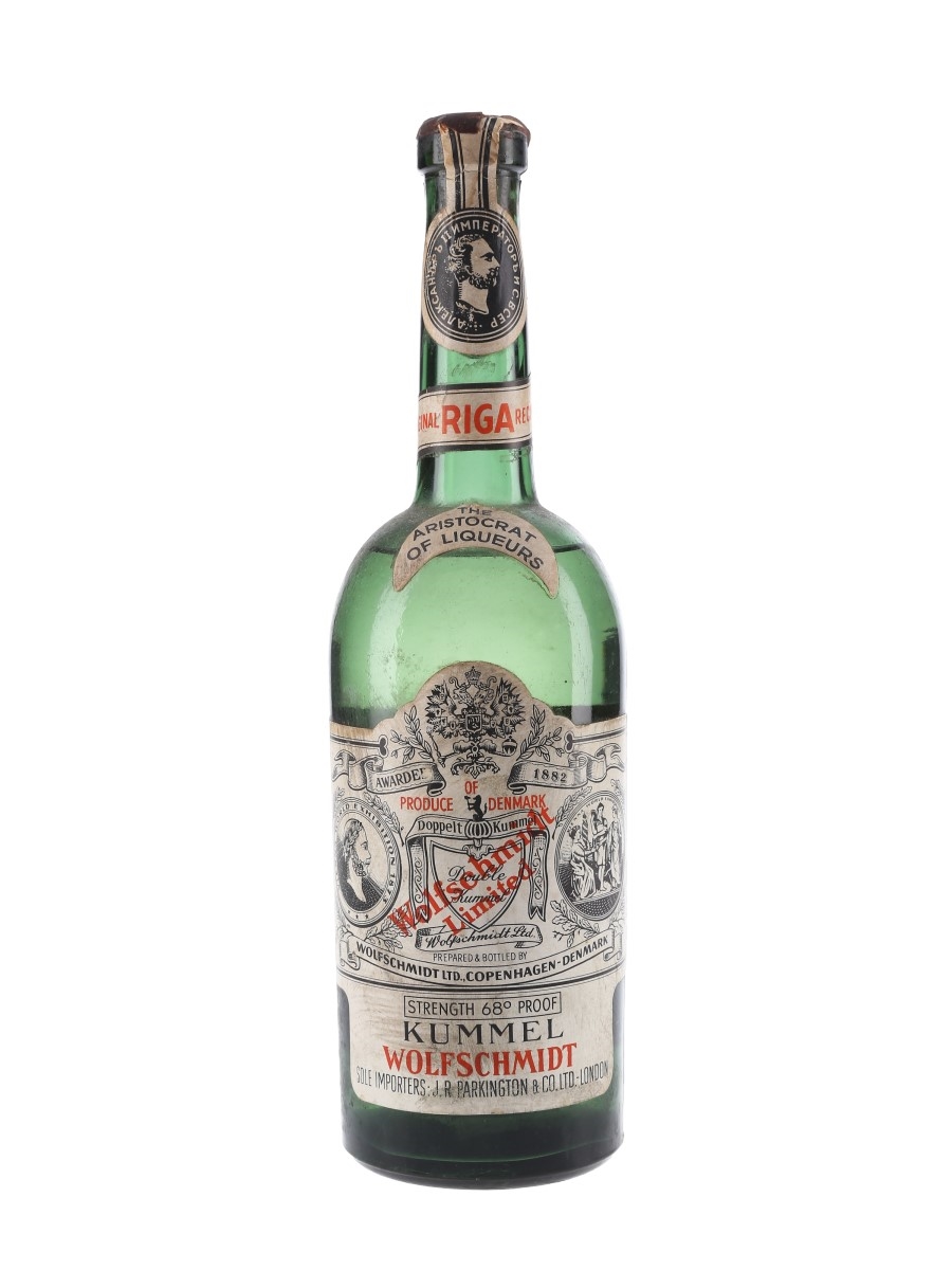 Wolfschmidt Kummel Bottled 1950s - JR Parkington 75cl / 39%