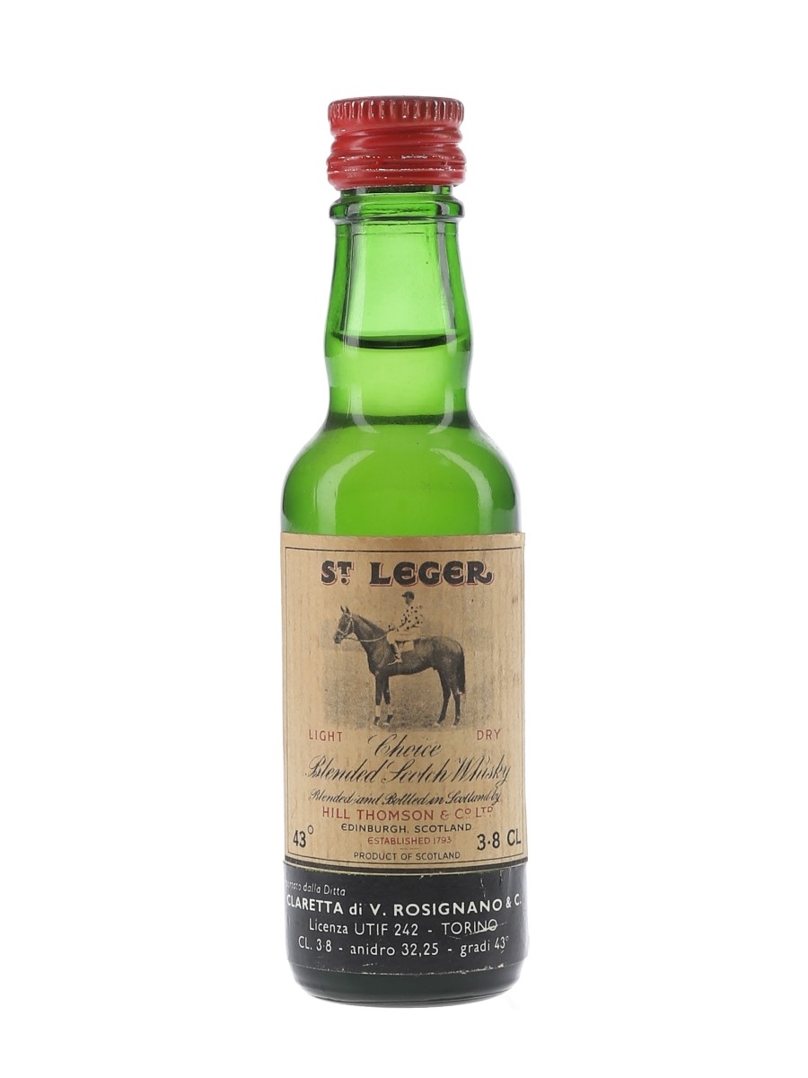 St Leger Light Dry Choice Scotch Whisky Bottled 1960s 3.8cl / 43%