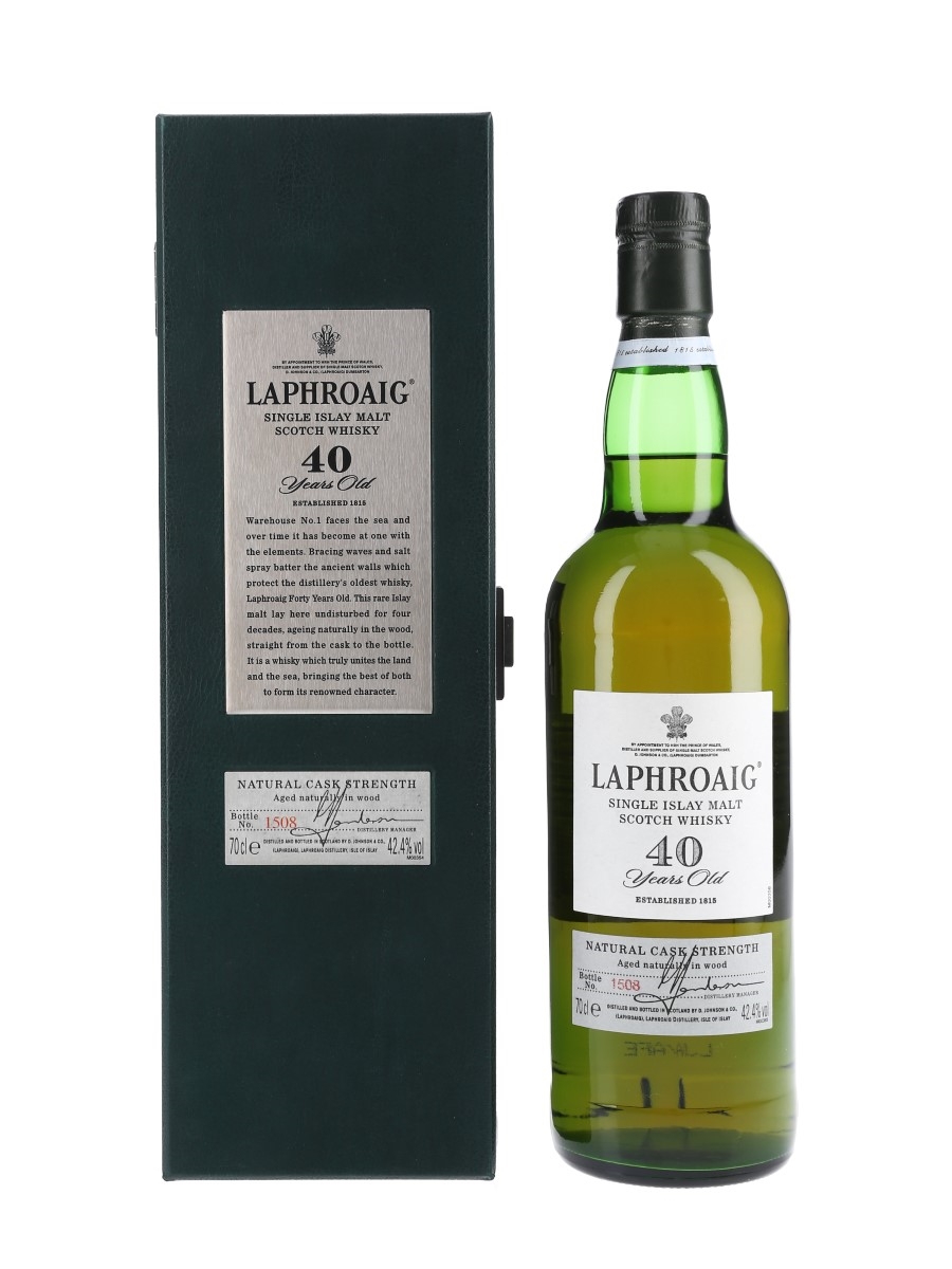 Laphroaig 40 Year Old Natural Cask Strength 70cl / 42.4%