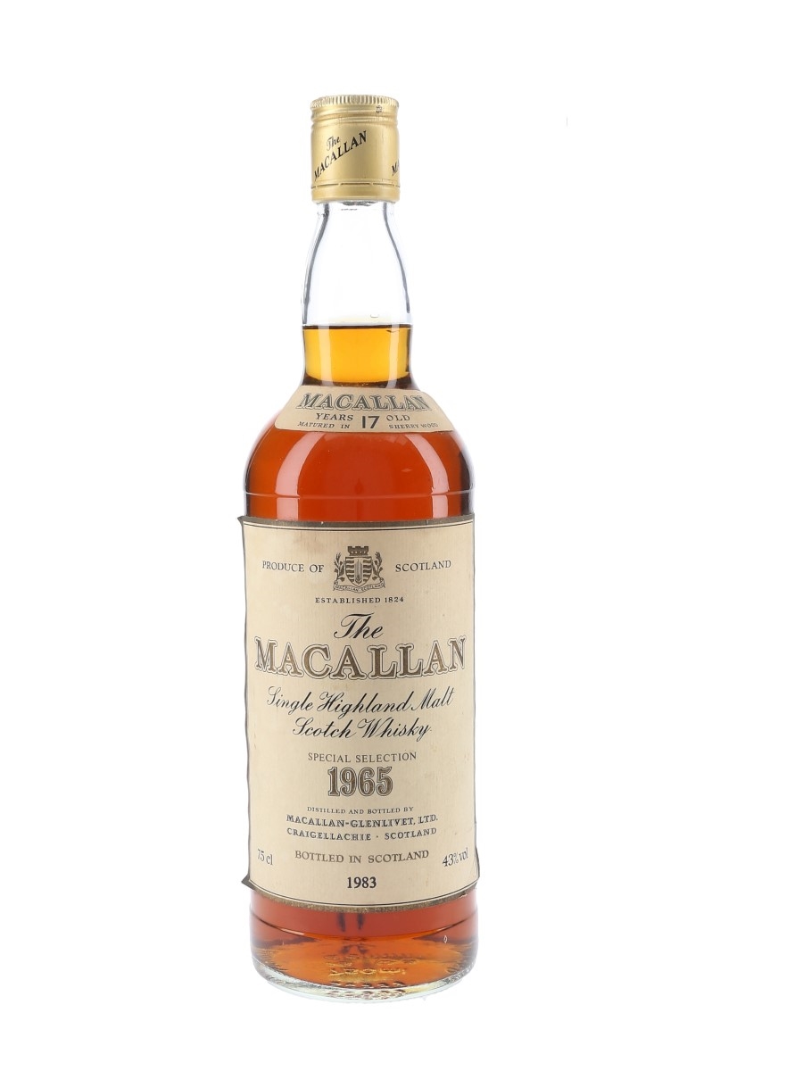 Macallan 1965 17 Year Old Special Selection Bottled 1983 75cl / 43%